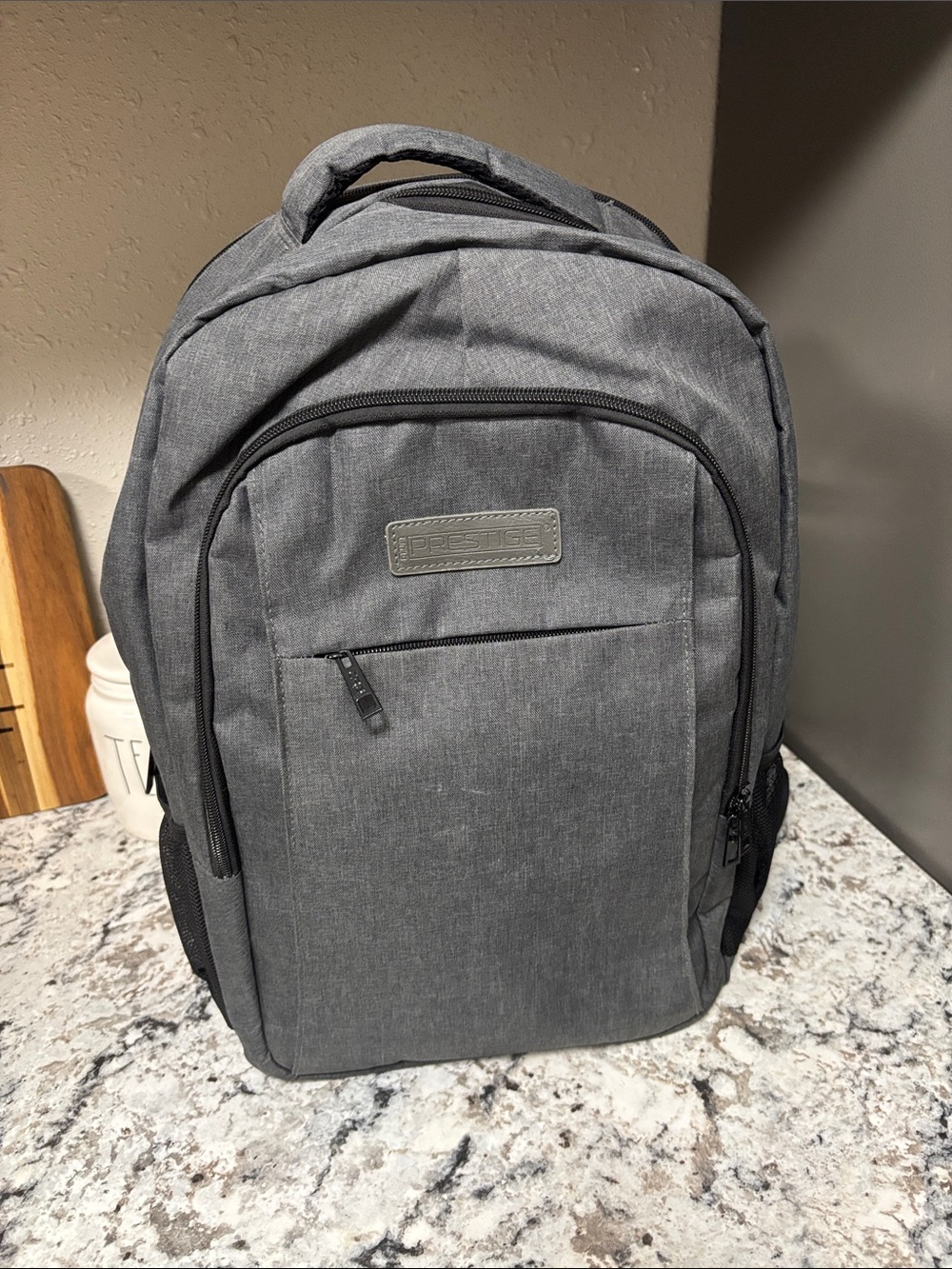 Gray Men's Backpack – Durable Everyday Laptop Bag